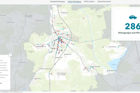 Ein Bild von Projektfortschritt Mobilitätskonzept